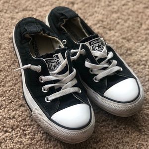 Black slip on converse